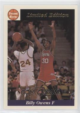 1991-92 Front Row Limited Edition Billy Owens - [Base] - Charter Member #4 - Billy Owens