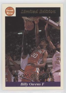 1991-92 Front Row Limited Edition Billy Owens - [Base] - Promo #1 - Billy Owens