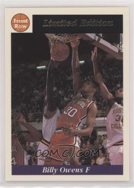 1991-92 Front Row Limited Edition Billy Owens - [Base] - Promo #1 - Billy Owens
