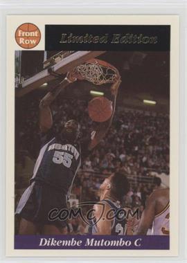 1991-92 Front Row Limited Edition Dikembe Mutombo - [Base] - Charter Member #7 - Dikembe Mutombo