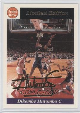 1991-92 Front Row Limited Edition Dikembe Mutombo - [Base] - Facsimile Gold Signature #3 - Dikembe Mutombo