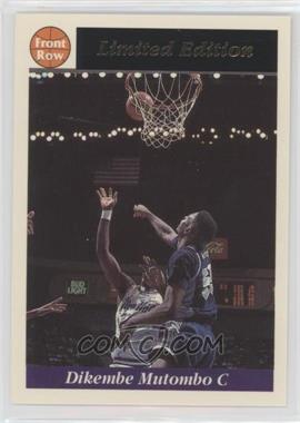 1991-92 Front Row Limited Edition Dikembe Mutombo - [Base] #4 - Dikembe Mutombo