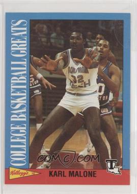 1991-92 Kellogg's College Basketball Greats - [Base] #6 - Karl Malone [Poor to Fair]