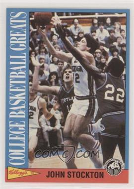 1991-92 Kellogg's College Basketball Greats - [Base] #8 - John Stockton