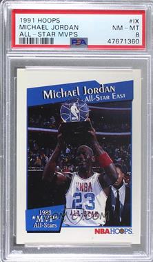 1991-92 NBA Hoops - All-Star MVPs #IX - Michael Jordan [PSA 8 NM‑MT]