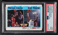 League Leaders - Michael Jordan, Karl Malone [PSA 9 MINT]