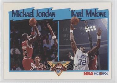 1991-92 NBA Hoops - [Base] #306 - League Leaders - Michael Jordan, Karl Malone