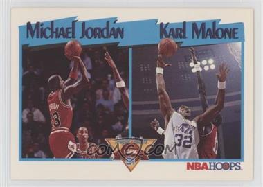 1991-92 NBA Hoops - [Base] #306 - League Leaders - Michael Jordan, Karl Malone