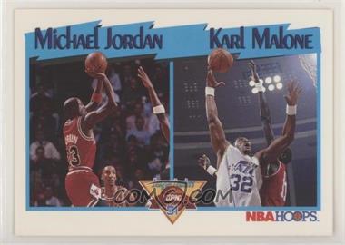 1991-92 NBA Hoops - [Base] #306 - League Leaders - Michael Jordan, Karl Malone