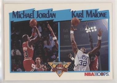 1991-92 NBA Hoops - [Base] #306 - League Leaders - Michael Jordan, Karl Malone