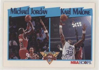 1991-92 NBA Hoops - [Base] #306 - League Leaders - Michael Jordan, Karl Malone