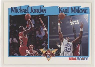 1991-92 NBA Hoops - [Base] #306 - League Leaders - Michael Jordan, Karl Malone