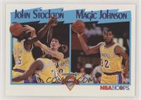 League Leaders - Magic Johnson, John Stockton [Noted]