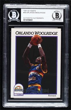 1991-92 NBA Hoops - [Base] #58 - Orlando Woolridge [BAS Authentic]
