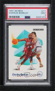 1991-92 Skybox - [Base] #211 - Charles Barkley [PSA 9 MINT]