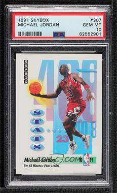 1991-92 Skybox - [Base] #307 - Michael Jordan [PSA 10 GEM MT]