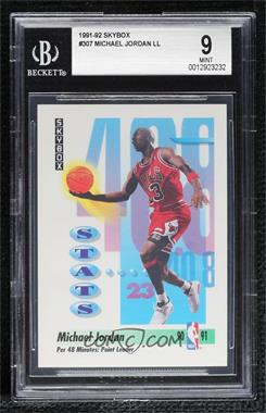 1991-92 Skybox - [Base] #307 - Michael Jordan [BGS 9 MINT]