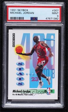 1991-92 Skybox - [Base] #307 - Michael Jordan [PSA 9 MINT]