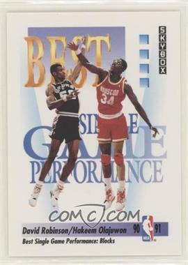 1991-92 Skybox - [Base] #311 - David Robinson, Hakeem Olajuwon