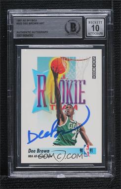 1991-92 Skybox - [Base] #322 - Dee Brown [BAS BGS Authentic]