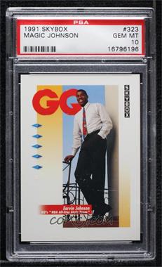 1991-92 Skybox - [Base] #323 - Magic Johnson [PSA 10 GEM MT]