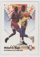 Michael Jordan, Magic Johnson [EX to NM]