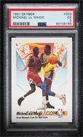 Michael Jordan, Magic Johnson [PSA 5 EX]