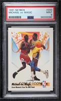 Michael Jordan, Magic Johnson [PSA 9 MINT]