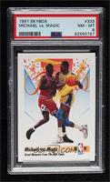 Michael Jordan, Magic Johnson [PSA 8 NM‑MT]