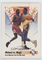 Michael Jordan, Magic Johnson [EX to NM]