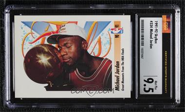 1991-92 Skybox - [Base] #334 - Michael Jordan [CSG 9.5 Mint Plus]