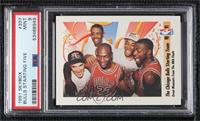 Michael Jordan, Scottie Pippen, Horace Grant, John Paxson, Bill Cartwright [PSA…