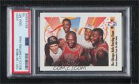 Michael Jordan, Scottie Pippen, Horace Grant, John Paxson, Bill Cartwright [PSA…