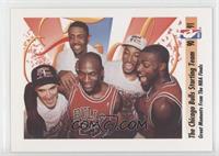 Michael Jordan, Scottie Pippen, Horace Grant, John Paxson, Bill Cartwright