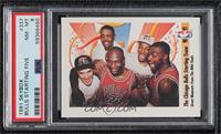 Michael Jordan, Scottie Pippen, Horace Grant, John Paxson, Bill Cartwright [PSA…