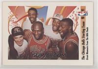 Michael Jordan, Scottie Pippen, Horace Grant, John Paxson, Bill Cartwright