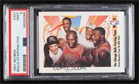 Michael Jordan, Scottie Pippen, Horace Grant, John Paxson, Bill Cartwright [PSA…