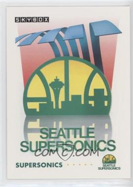 1991-92 Skybox - [Base] #375 - Seattle SuperSonics Team