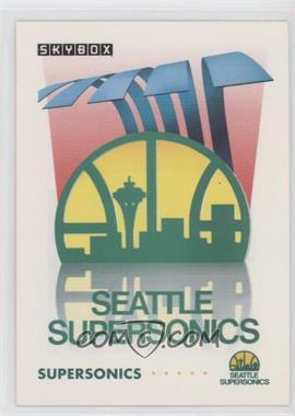 1991-92 Skybox - [Base] #375 - Seattle SuperSonics Team