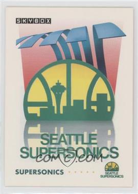 1991-92 Skybox - [Base] #375 - Seattle SuperSonics Team