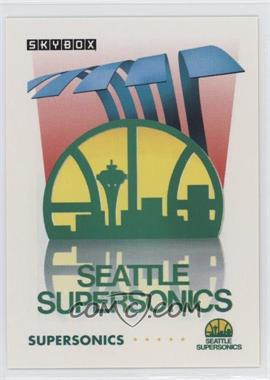 1991-92 Skybox - [Base] #375 - Seattle SuperSonics Team