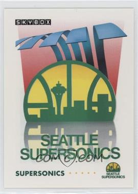 1991-92 Skybox - [Base] #375 - Seattle SuperSonics Team