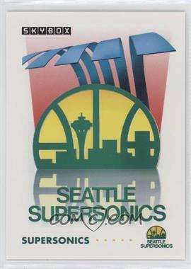 1991-92 Skybox - [Base] #375 - Seattle SuperSonics Team