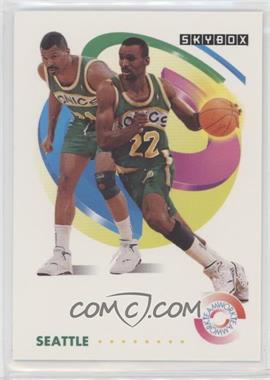 1991-92 Skybox - [Base] #483 - Teamwork - Ricky Pierce, Eddie Johnson