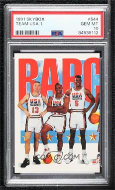 1991-92 Skybox - [Base] #544 - Team USA (Chris Mullin, Charles Barkley, David Robinson) [PSA 10 GEM MT]