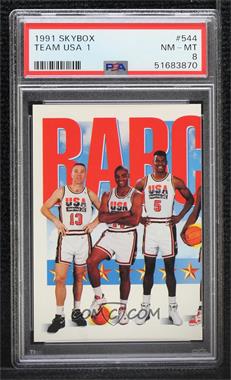 1991-92 Skybox - [Base] #544 - Team USA (Chris Mullin, Charles Barkley, David Robinson) [PSA 8 NM‑MT]