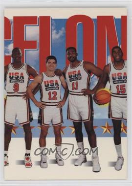 1991-92 Skybox - [Base] #545 - Team USA (Michael Jordan, John Stockton, Karl Malone, Magic Johnson)