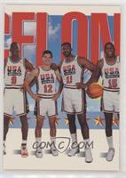 Team USA (Michael Jordan, John Stockton, Karl Malone, Magic Johnson)