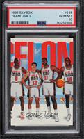 Team USA (Michael Jordan, John Stockton, Karl Malone, Magic Johnson) [PSA …