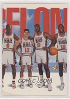 Team USA (Michael Jordan, John Stockton, Karl Malone, Magic Johnson) [Good …